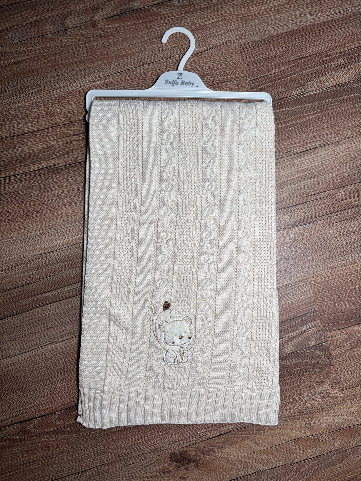 Couverture bébé en tricot – Douceur & Confort 🤍🧸