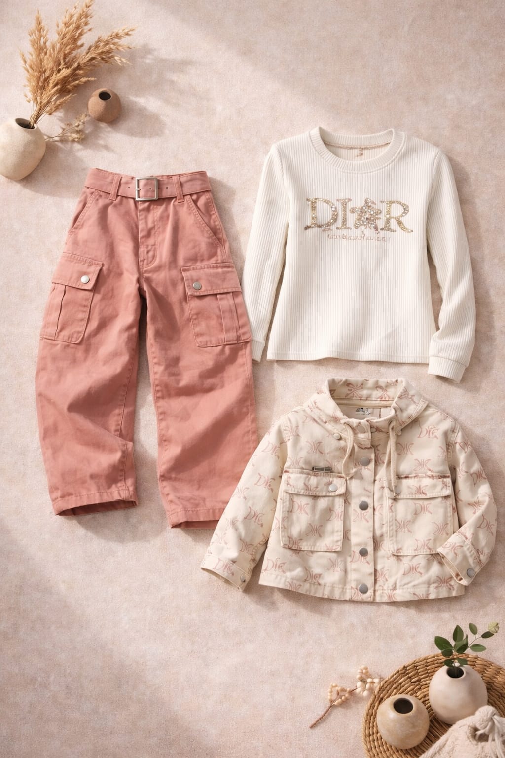 Ensemble 3 pièces élégant et tendance pour fille