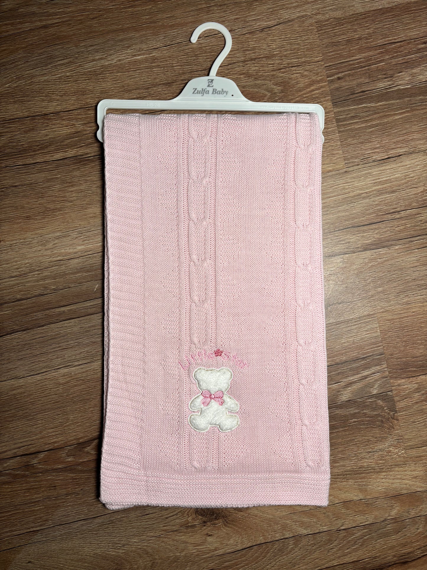 Couverture bébé en tricot – Douceur & Confort 🤍🧸