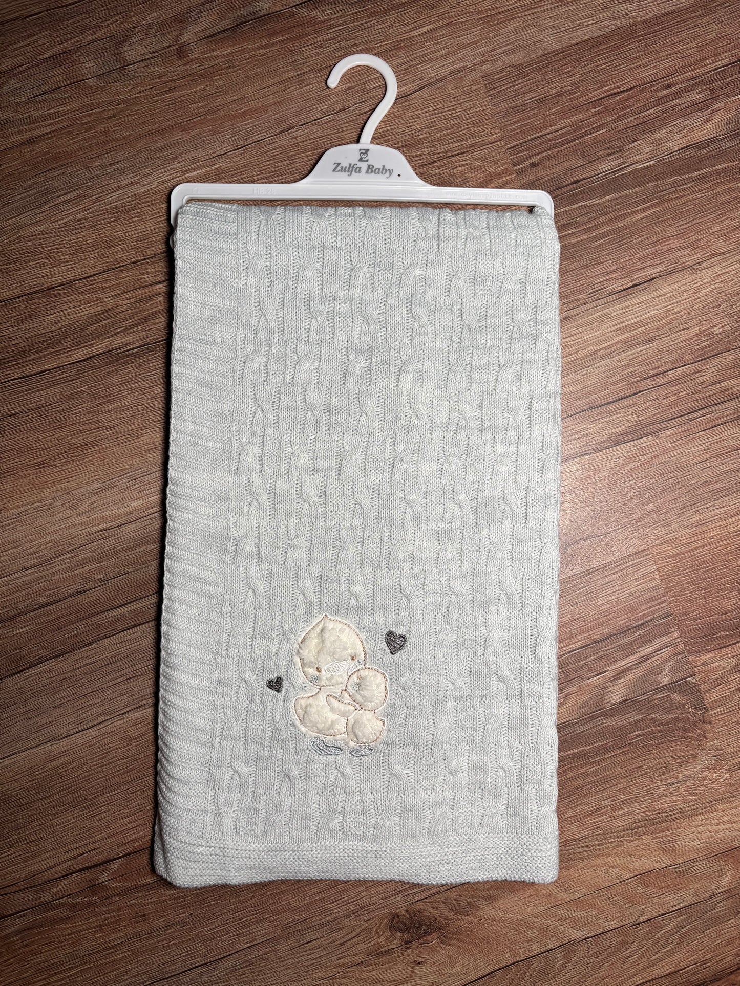 Couverture bébé en tricot – Douceur & Confort 🤍🧸
