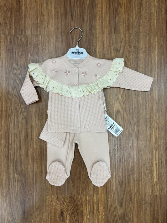 Ensemble Naissance Bébé Fille 100% Coton – Douceur & Confort