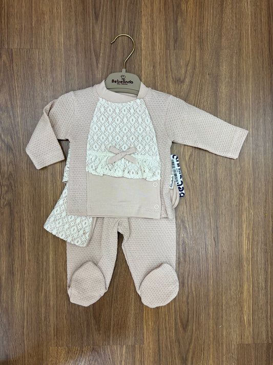 Ensemble Naissance Bébé Fille 100% Coton – Confort & Douceur