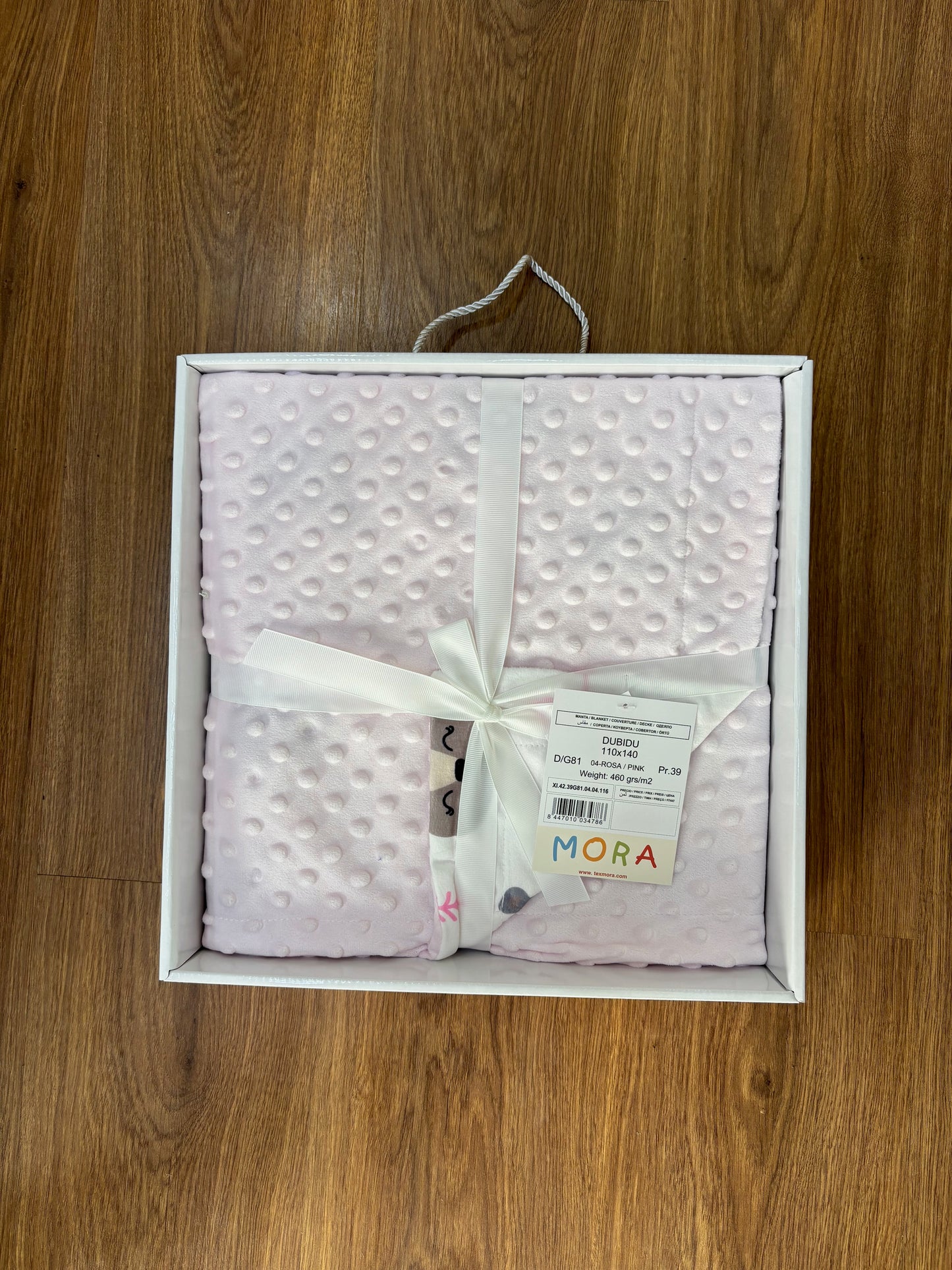 🛏️ Couverture bébé Rose à Motifs Bulles 140×110 cm